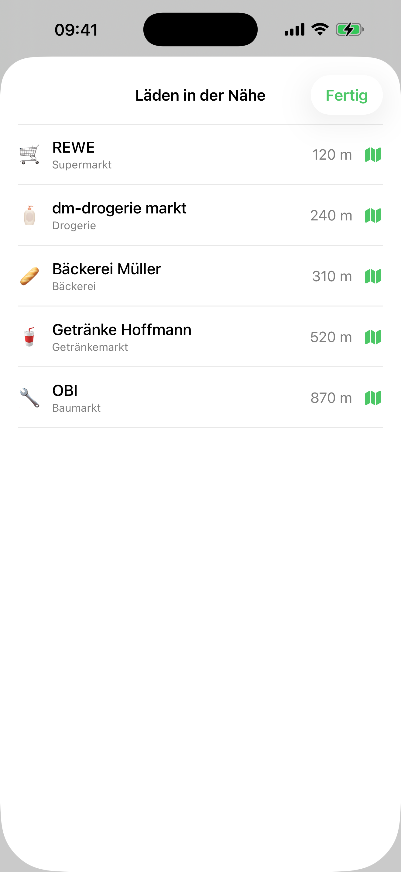 Läden in der Nähe